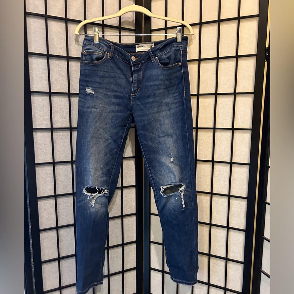 Garage Distressed Skinny Jeans